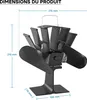 Wiltec Ventilateur de poêle à bois – 2 Hélices – 1100 Voir les images du produit 8