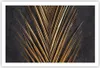 Poster - Poster ohne Rahmen - Blatt golden schwarz - Produktbild-Vorschau 1