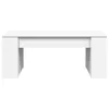 A white coffee table shown from the front against a white background. Náhled obrázku produktu