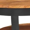 Tavolino 65x65x32 cm in legno massiccio di acacia Anteprima dell’immagine prodotto 4
