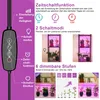 A collage of images and text describing the features of an LED plant lamp. Náhľad obrázku produktu