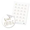 itenga 24x Sticker Aufkleber Viel Erfolg (Motiv 121) latte Produktbild-Vorschau 1