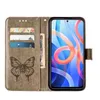 Xiaomi Poco M4 Pro 5G Hülle, Schmetterling Prägung Flip Produktbild-Vorschau 3