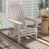 COSTWAY Sedia Adirondack pieghevole, sedia da giardino con Anteprima dell’immagine prodotto 2