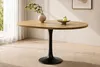 Uitschuifbare eettafel, 100/140 x 100 x 75 cm, ovale Productafbeelding-voorbeeld 14