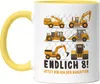 Endlich 8 Tasse Gelb 8. Geburtstag Geburtstagskind Produktbild-Vorschau 1