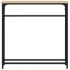 vidaXL Stolik konsola dąb sonoma 75x19,5x75 cm materiał Podgląd zdjęcia produktu 4