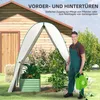 Serra Outsunny con porta scorrevole, 2 finestre, serra in Anteprima dell’immagine prodotto 6