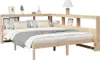 vidaXL Massivholzbett mit Regal ohne Matratze 160x200 cm Produktbild-Vorschau 3