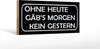 Holzschild Spruch 27x10cm ohne heute Morgen kein Gestern Produktbild-Vorschau 2