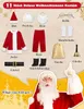 Weihnachtsmann Kostüm für Herren 11-teiliges Nikolaus Produktbild-Vorschau 3