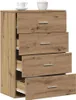 vidaXL Sideboard Artisan-Eiche 60 x 31 x 84 cm Produktbild-Vorschau 1