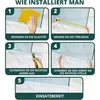 Hochwertige Duschdichtung 100 cm aus transparentem PVC für Produktbild-Vorschau 6