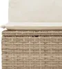 13-tlg. Garten-Sofagarnitur mit Kissen Beige Poly Rattan Produktbild-Vorschau 7