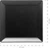 A single black square plate is shown from a top-down perspective. Produktbild-Vorschau