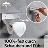 DEKAZIA® Toilettenpapierhalter ohne Bohren Edelstahl | Produktbild-Vorschau 3