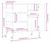 vidaXL Kuchyňský vozík Sonoma dub 87,5x38,5x84,5 cm Náhled obrázku produktu 8