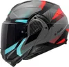 LS2 FF910 Advant II Triple Klapphelm, grau/blau/rot, XS Produktbild-Vorschau 2
