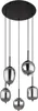 Globo Lighting Hängeleuchte Metall schwarz matt, 5x E14 Produktbild-Vorschau 2