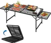 TRMLBE Skladací kempingový stôl 120x60x55 cm Skladací Náhľad obrázku produktu 1