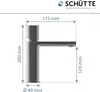 SCHÜTTE Waschtischarmatur NEW YORK, Wasserhahn Bad mit Pop Produktbild-Vorschau 7