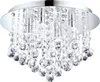 Eglo BAD Deckenleuchte steel, chrome / crystal, clear Produktbild-Vorschau 1