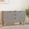 vidaXL Kredens OTTA brązowo-szary 113,5x43x73 cm lite Podgląd zdjęcia produktu 1