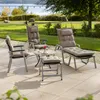 Herlag Liegenauflage AVA Sun-Guard 190x60x9cm Taupe Polster Produktbild-Vorschau 4