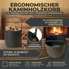 Kapaga - SET 2x koš na dřevo, kovový koš na palivové dřevo Náhled obrázku produktu 3