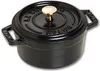 Staub Mini Cocotte 10cm rund schwarz, Gusseisen Produktbild-Vorschau 1