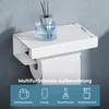 doporro Toilettenpapierhalter mit Ablage, Klopapierhalter Produktbild-Vorschau 3