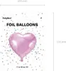 Palloncino in foil Cuore rosa chiaro - San Valentino - Anteprima dell’immagine prodotto 10