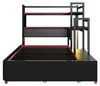 Gaming Bettgestell mit LED, USB, 3 Schubladen, Schwarz, Produktbild-Vorschau 13