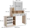 Schminktisch Vicco Anja Weiß/Sonoma 139.8 cm, Model 41281 Produktbild-Vorschau 7