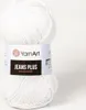 YarnArt Jeans Plus 62 – Premium Strickgarn in Optisch Weiß, Produktbild-Vorschau 3