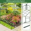 XMTECH Teichzaun Gartenzaun Metall Steckzaun Hundezaun mit Produktbild-Vorschau 4