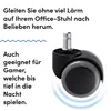WINTEX 5 Bürostuhl Rollen 11mm – Hartbodenrollen für alle Produktbild-Vorschau 2