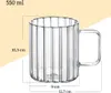 Wilmax Glas mit Henkel 550 ml Borosilikatglas WL-888618/A Produktbild-Vorschau 2