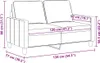 vidaXL 2-osobowa sofa jasnoszara 120 cm tkanina Podgląd zdjęcia produktu 8
