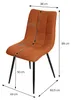 ML-Design Esszimmerstühle 6er Set Orange, Wohnzimmerstühle Produktbild-Vorschau 7