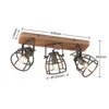 Lindby Deckenstrahler Rutger, 52cm, 3-flg., Holz, Käfig, Produktbild-Vorschau 6