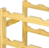HOMCOM Weinregal Flaschenregal für 42 Weinflaschen, mit 7 Produktbild-Vorschau 8