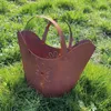 Edelrost Große Handtasche mit Blumen-Motiv 42x38cm Tasche Produktbild-Vorschau 4