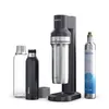 A set of Brita water carbonation products, including a soda maker, two bottles, and a CO2 cylinder, displayed against a white background. Produktbild-Vorschau