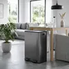 HOMCOM Mülleimer 2 x 28L Mülltrennsystem Edelstahl mit Produktbild-Vorschau 8