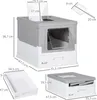 Katzentoilette D31-061V00GY, herausnehmbares Bodenfach, Produktbild-Vorschau 2