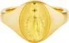 cai Ring 925 Silber vergoldet Madonna Siegelring Produktbild-Vorschau 1