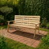 Home Deluxe Panca da giardino REYA - 2 posti in legno | Anteprima dell’immagine prodotto 2
