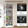 VOWNER Eckdisplay-Schrank mit Glastüren, Beleuchtete Produktbild-Vorschau 3