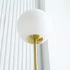 HOMCOM Metall-Stehlampe. Goldene Wohnzimmer-Stehlampe mit 2 Produktbild-Vorschau 4